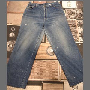 THRASHED 34" x 26" Orange Label Vintage Levi's